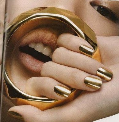 minx nails designs. Minx Nails - Metallic Gold